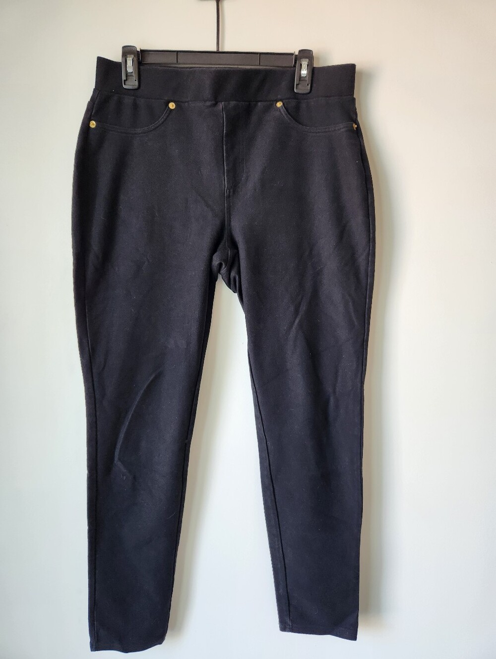 Michael Kors Black Stretch Pull-On Dress Pants - L